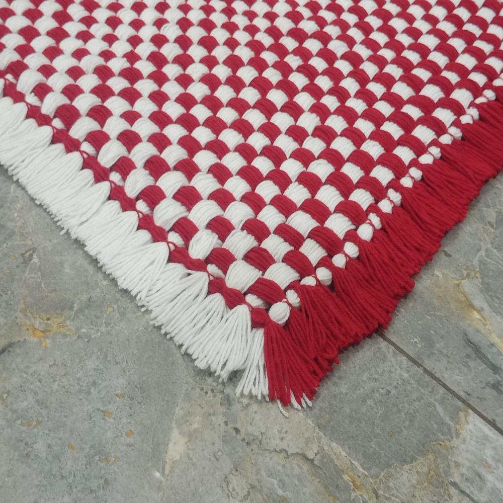 CHECKS PATTERN WOOLEN COVER / PUJA ASAN