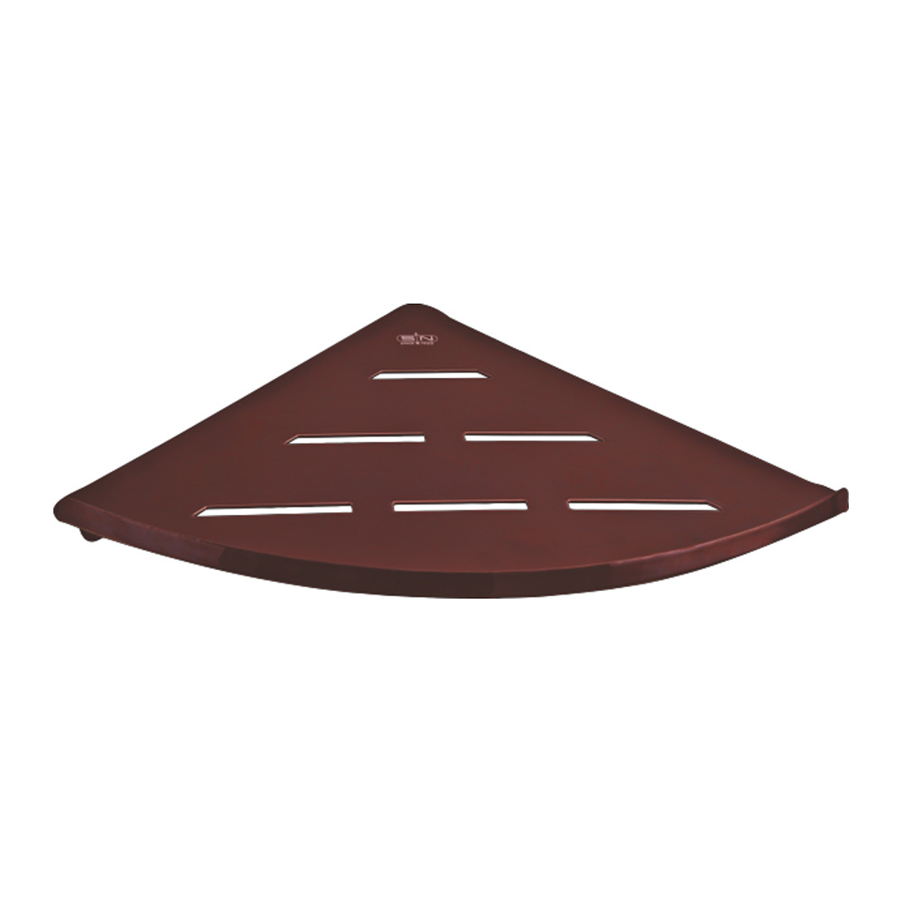 SN J4-666 Brown Corner Bathroom Shelf