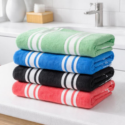 280 Gsm Strip Bath Towel