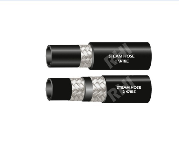 Steam Hose - High-quality Rubber, 1/2 Inch Size , Rigid Design For Industrial Use, Available In Various Colors, 1-year Warranty