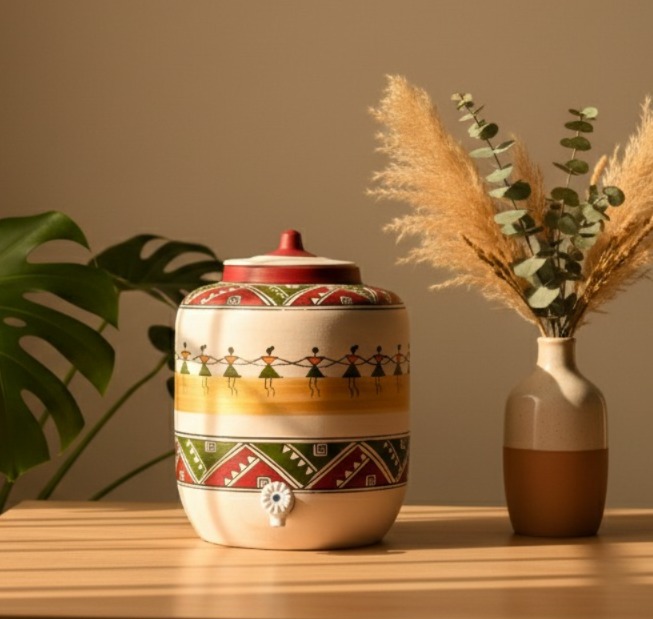 Clay Water pot Dancing Doll 17 LTR