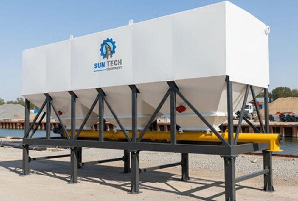 Fly Ash Horizontal Cement Storage Silo - Color: White