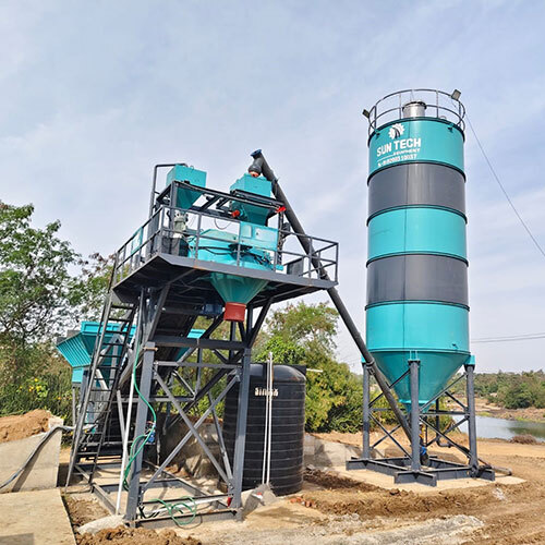 Rmc Concrete Batching Plant - Color: Green