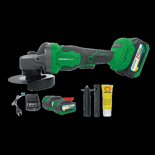 100Mm Cordless Angle Grinder - Color: Green