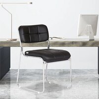 Black Da Urban Auston Visitor Study Chair Without Arms
