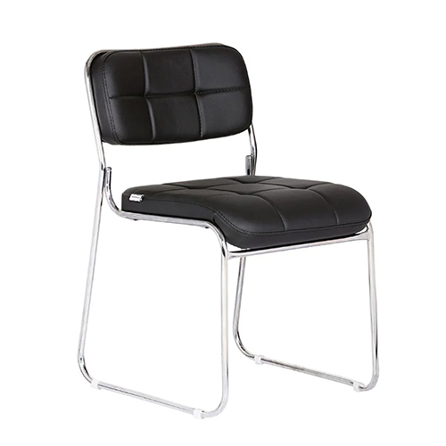 Black Da Urban Auston Visitor Study Chair Without Arms