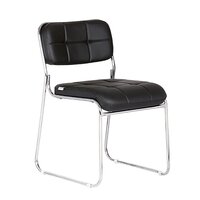 Black Da Urban Auston Visitor Study Chair Without Arms