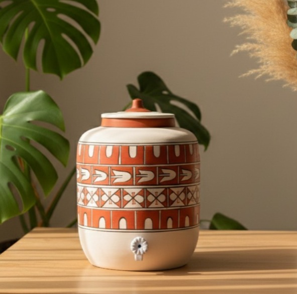 Clay Water Pot Cross 17 LTR