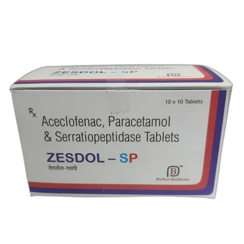 Aceclofenac Paracetamol And Serratiopeptidase Tablets