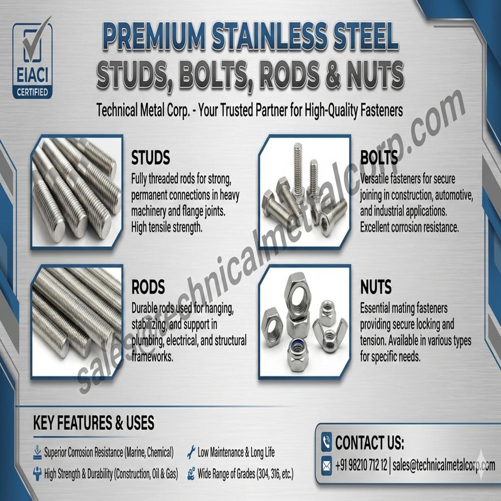 Ss 304l Threaded Rod - Application: Hardware Parts