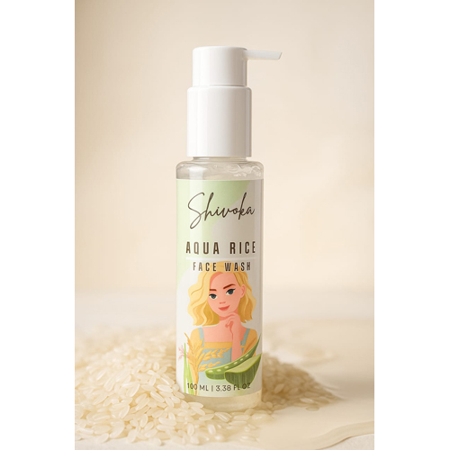 100Ml Shivoka' Aqua Rice Face Wash - Attributes: Smudge Proof