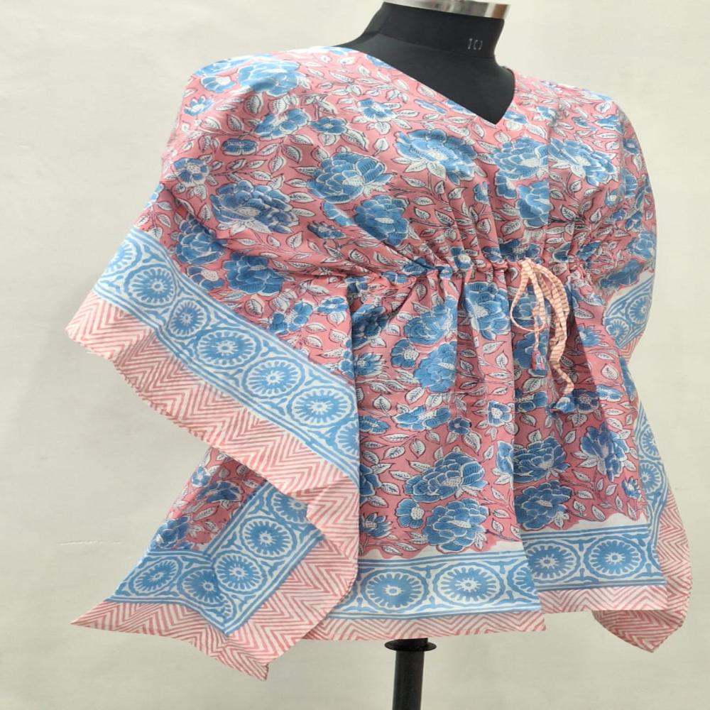 Beautiful Hand Block Printed Kaftan