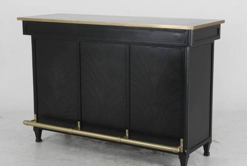 IRON AND WOOD CABINET