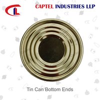 Tin Can Bottom Ends - Color: Silver