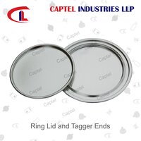 Ring Lid And Tagger Ends - Color: Silver
