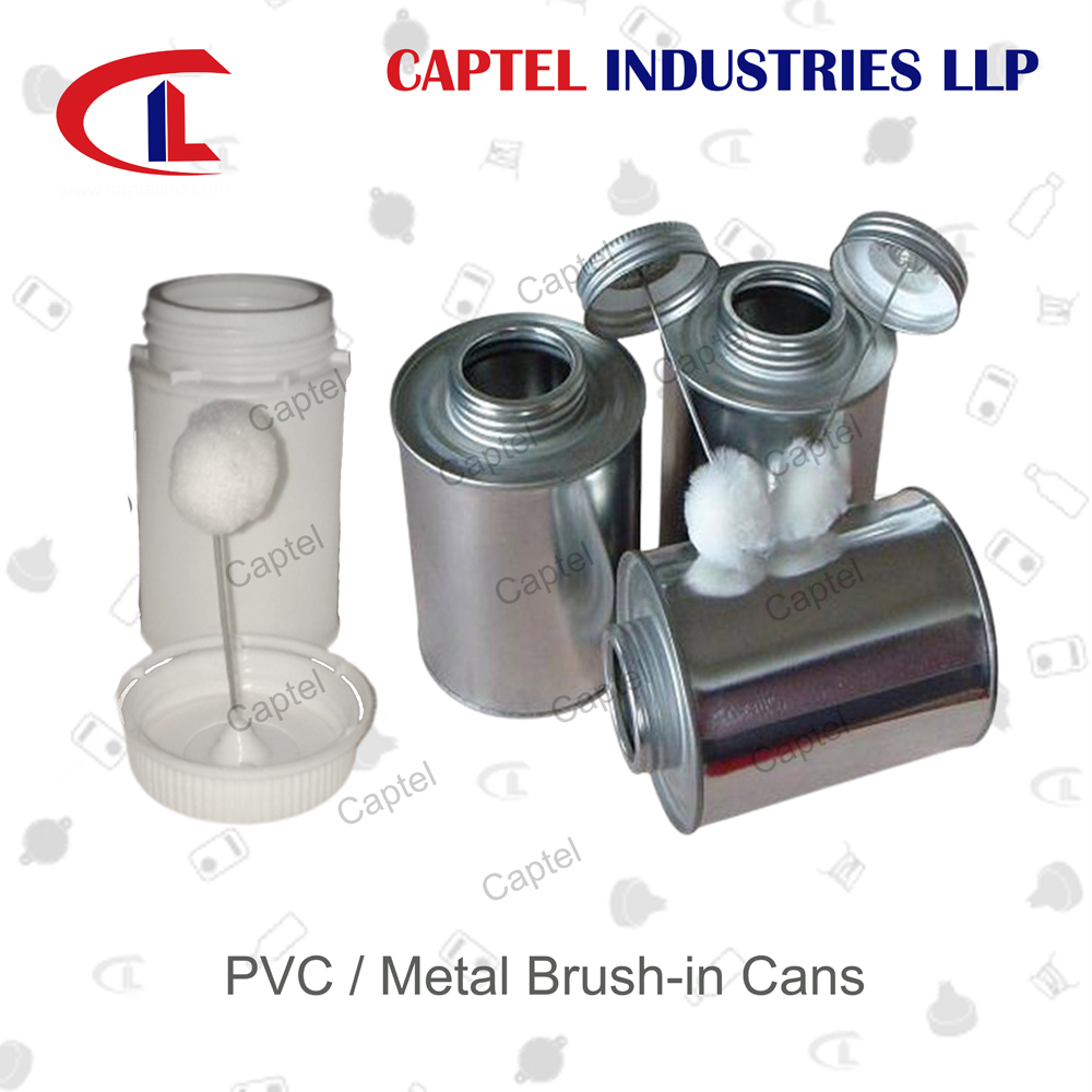 Pvc Brush-in Cans - Color: Silver