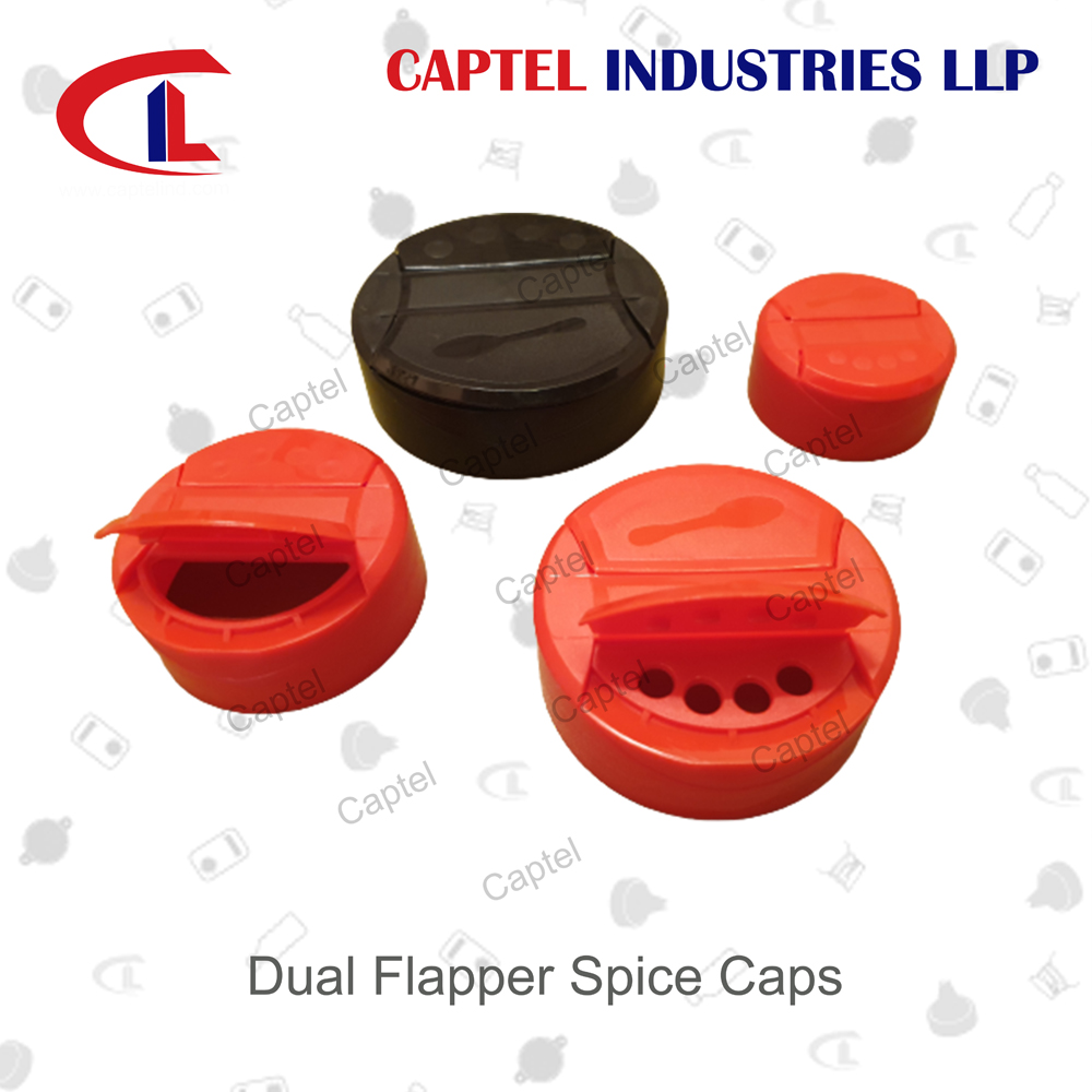 Dual Flapper Spice Caps - Color: Red