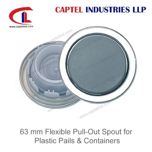 63 mm Flexible Pull-Out Spout for Plastic Pails & Containers