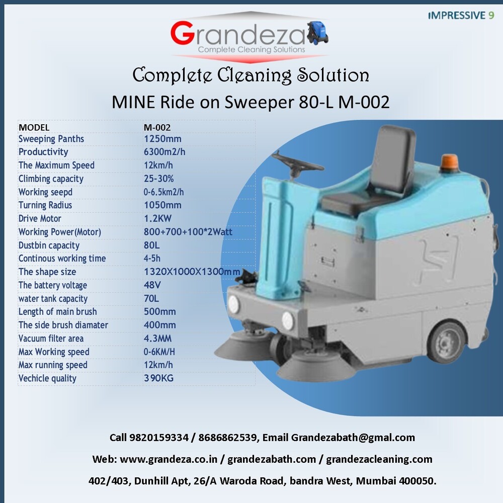 IMP GRANDEZA Ride on Sweeper 250-L M-001A