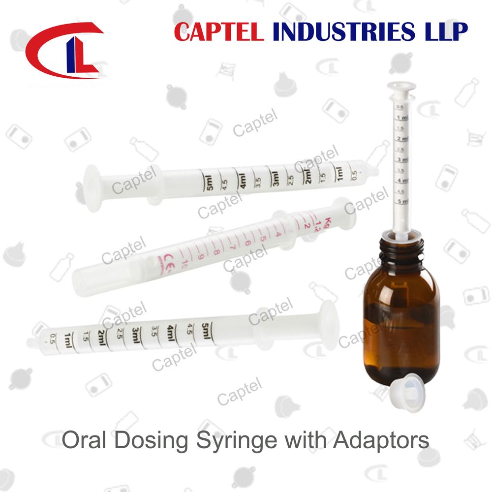 Oral Dosing Syringe with Adaptors