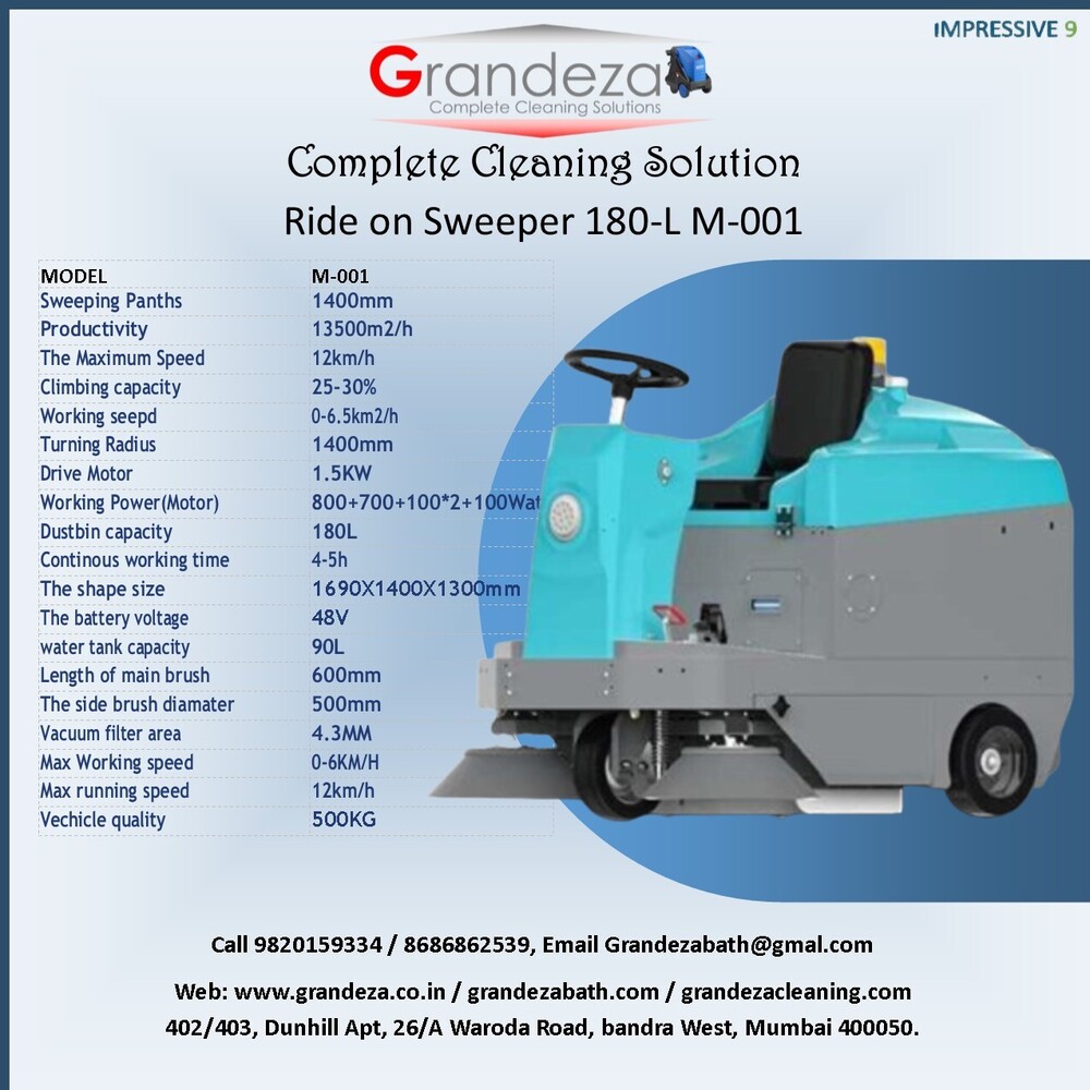 IMP GRANDEZA MINE Ride on Sweeper 80-L M-002