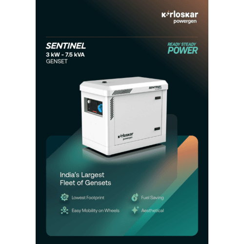 Kirloskar 7.5 kVA Portable Diesel Generator