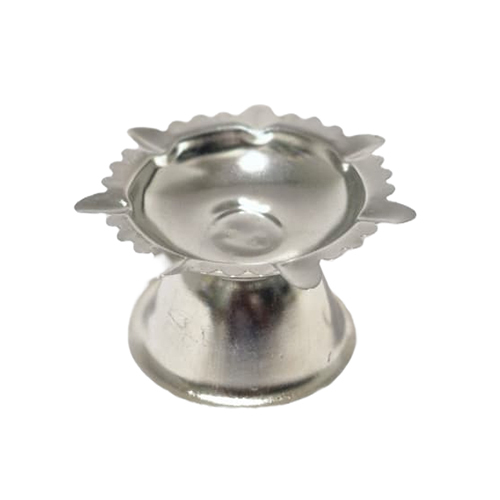 Stainless Steel 2 No. Diya - Color: Silver