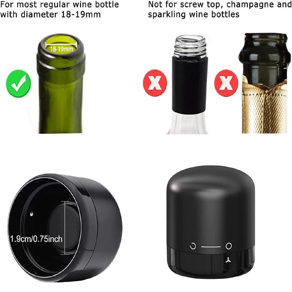 W-ine Bottle Stopper Silicone Sealed