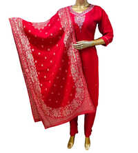Pure Cotton Zari Weaving Kurti - Color: Red