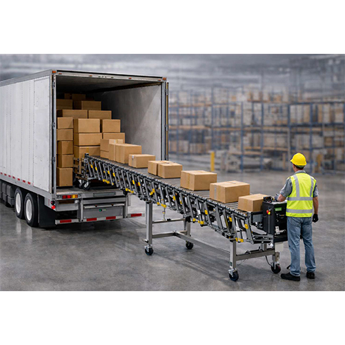 Flexible Coveyor For Material Loading And Unloading