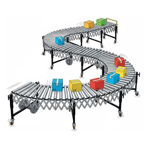 Flexible Scissor Roller Conveyor