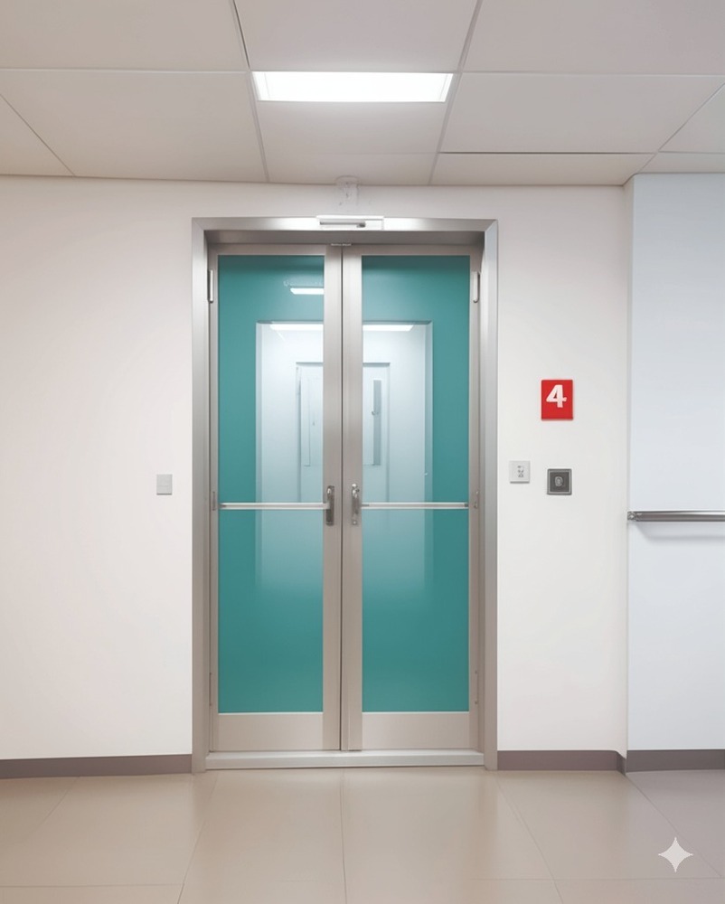 Metadoor Glazed Fire Door - Material: Steel