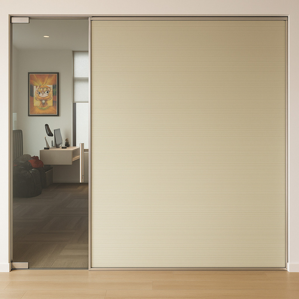 Honeycomb Blinds - Color: Cream