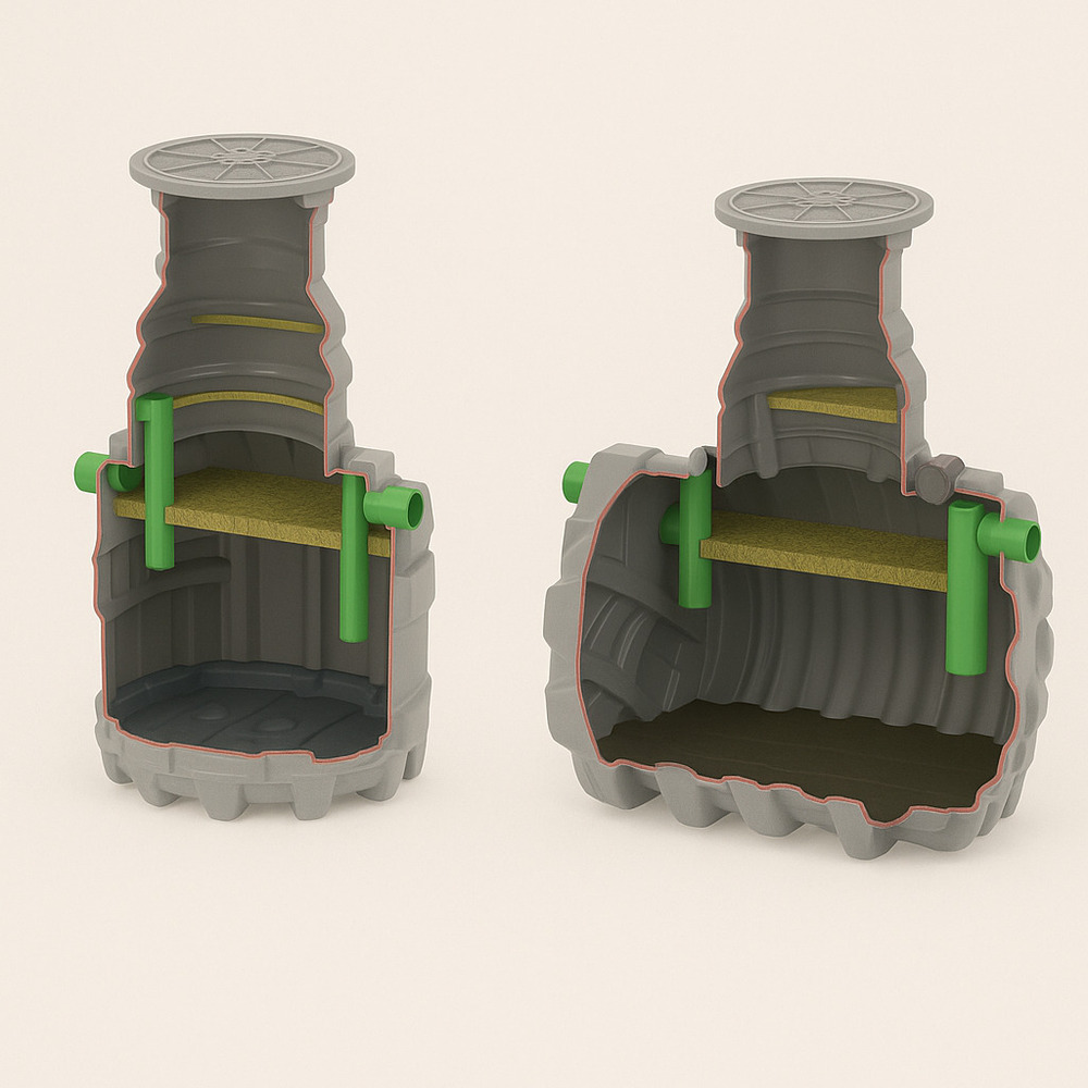 Greasly-B Grease Separator (Underground Model) - Color: Grey