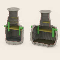 Greasly-b Grease Separator (underground Model) - Color: Grey
