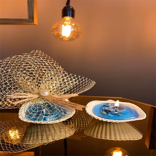 Small Size Sea Shell Gel Candle