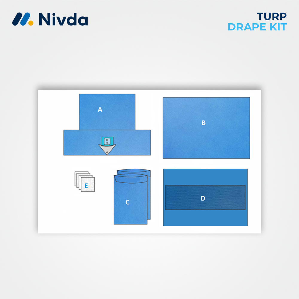 Urology Drape Pack - Color: Blue