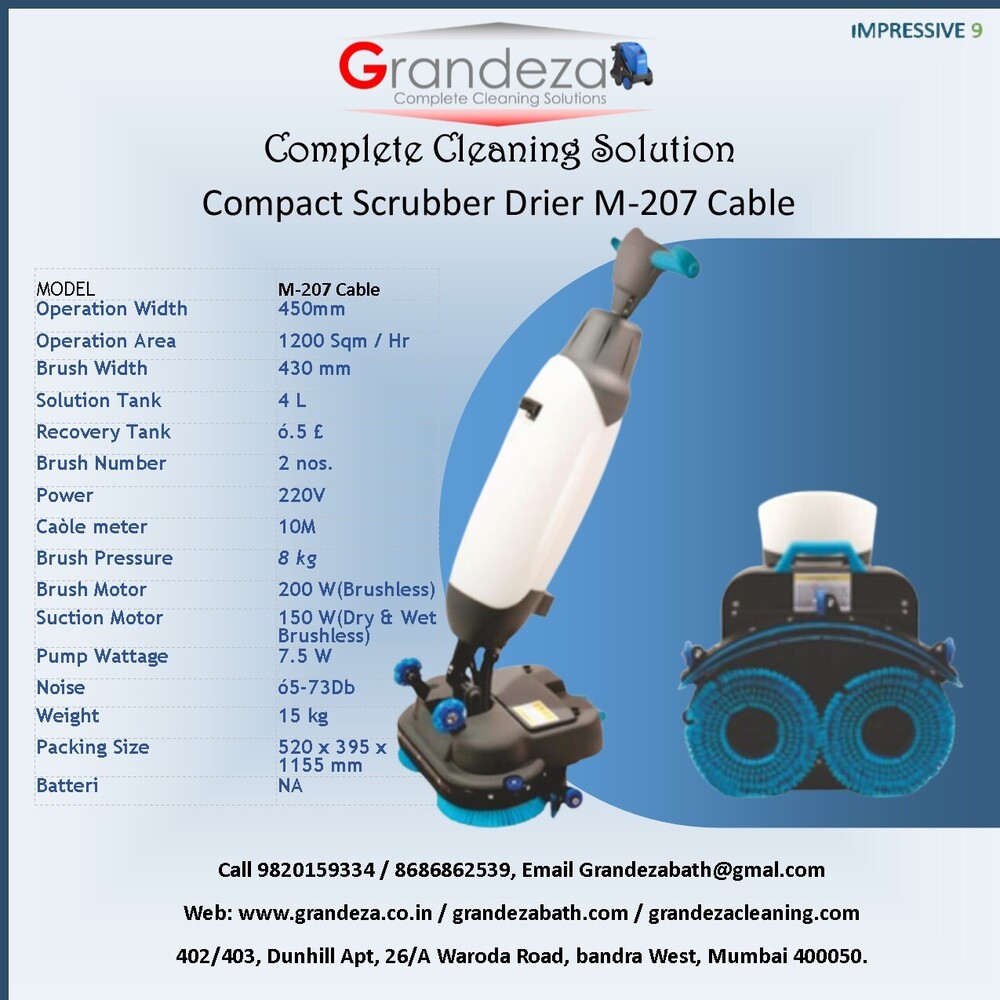 IMP GRANDEZA Walk behind Scrubber Drier M-005 Cable