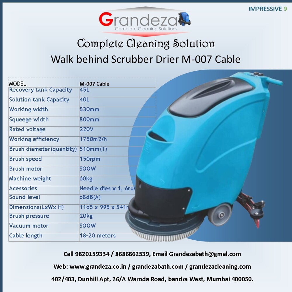 IMP GRNADEZA Walk behind Scrubber Drier M-006 Battery