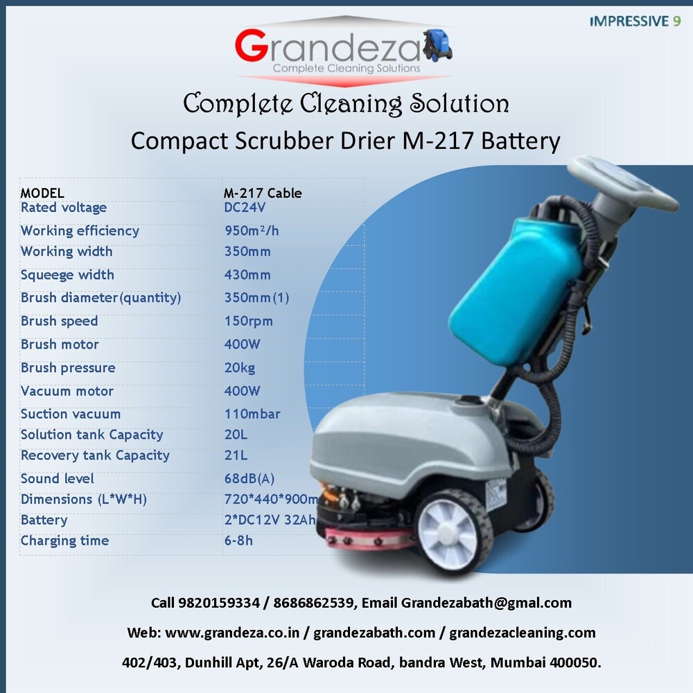 IMP GRNADEZA Walk behind Scrubber Drier M-006 Battery
