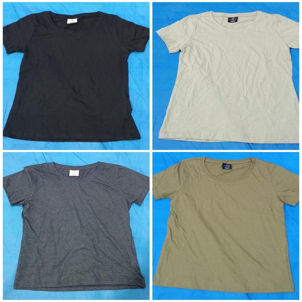 W13404 Realessentials Ladies Crew Neck T-Shirts