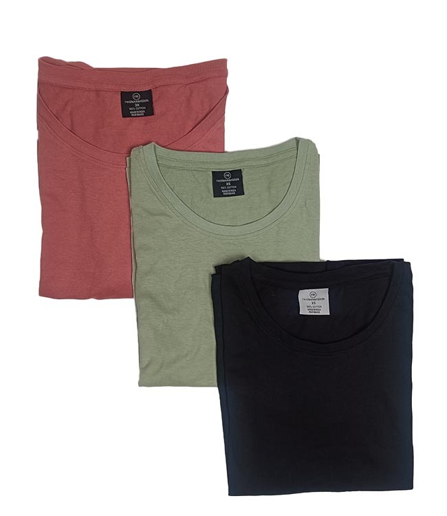 W13404 Realessentials Ladies Crew Neck T-Shirts