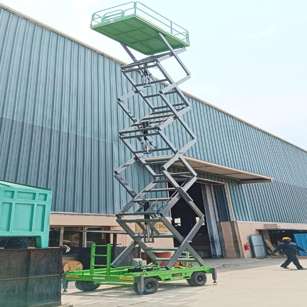 Push Around Scissor Lift - Material: Steel