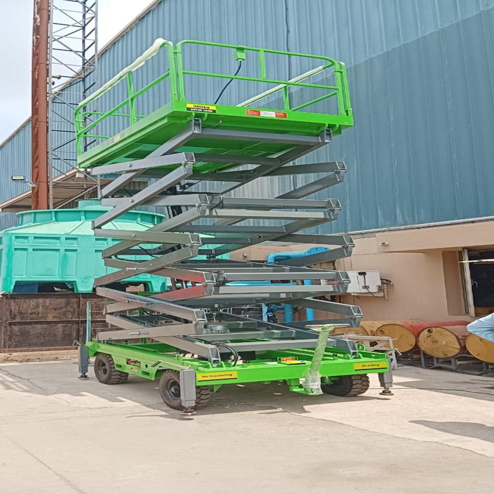 Push Around Scissor Lift - Material: Steel