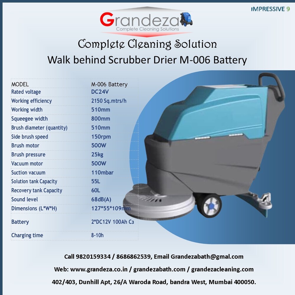 IMP GRANDEZA Compact Scrubber Drier M-207 Cable