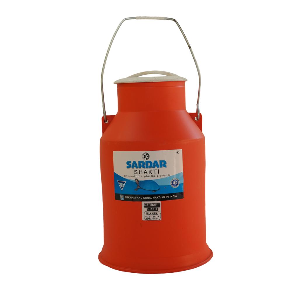10l Milk Can - Color: Orange And White