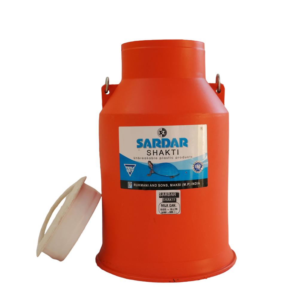10l Milk Can - Color: Orange And White