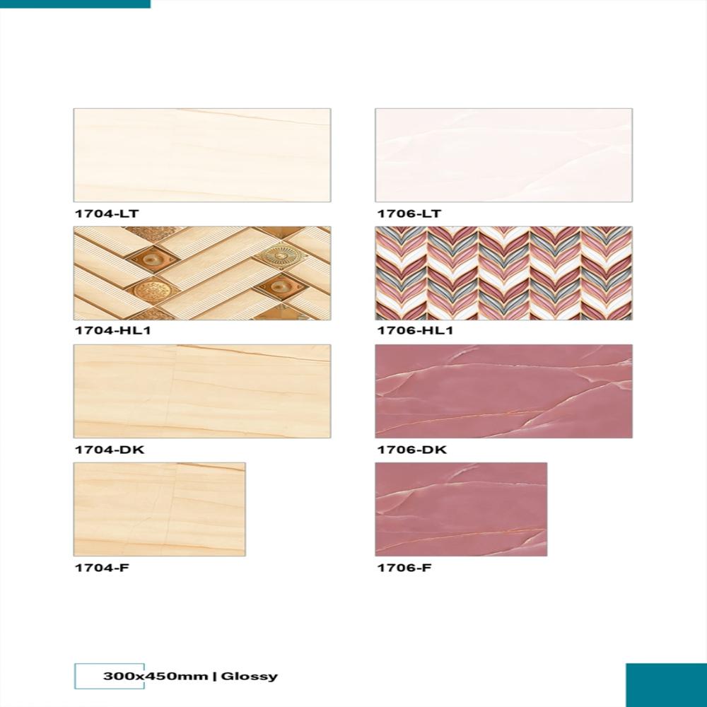 High Glossy Tiles - Color: Multicolor