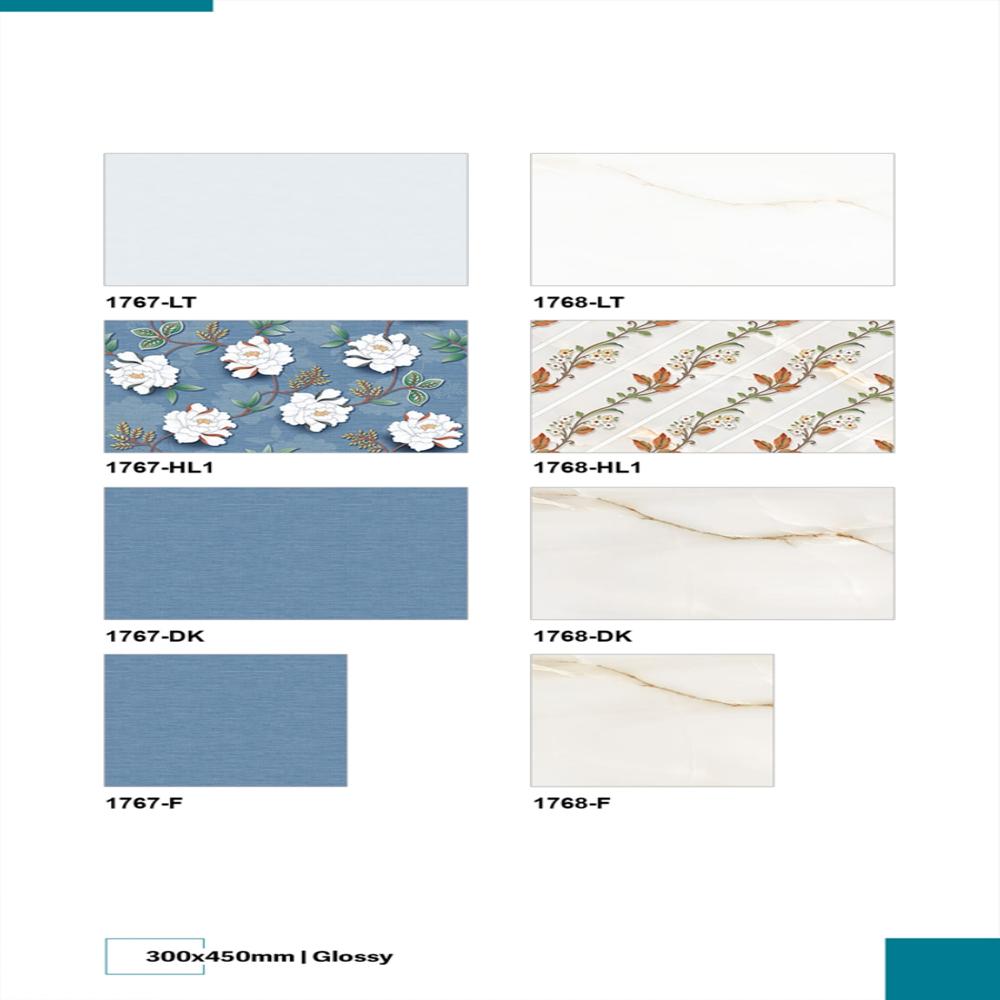 High Glossy Tiles - Color: Multicolor