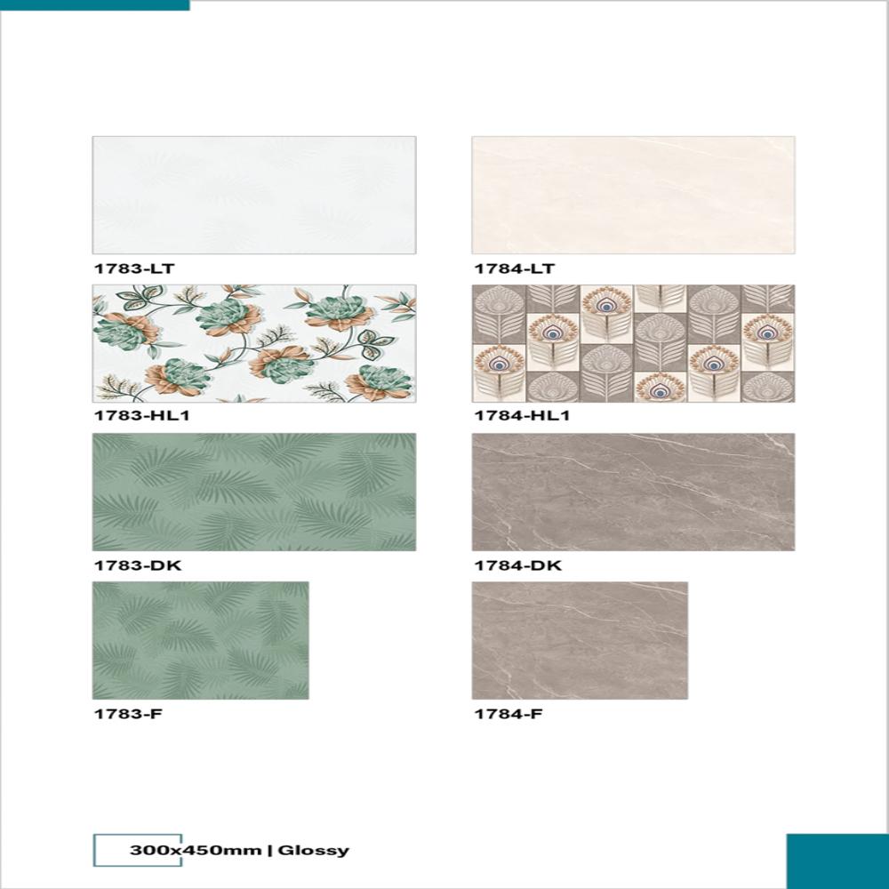 High Glossy Tiles - Color: Multicolor